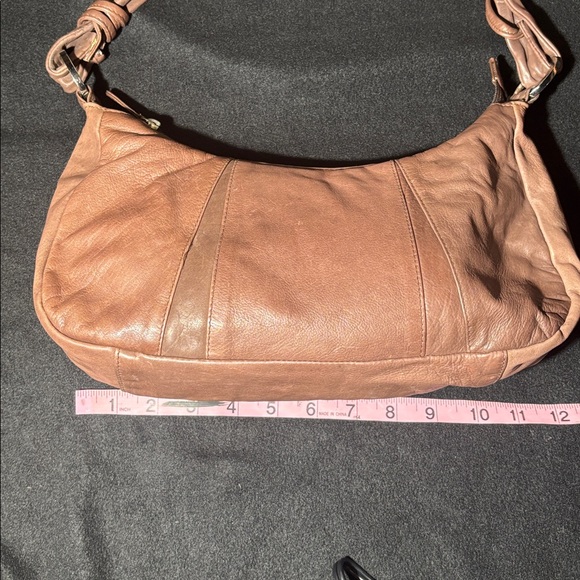 47 maple slouchy soft chocolate Brown Leather Shoulder Bag mini bag small purse - Picture 9 of 12